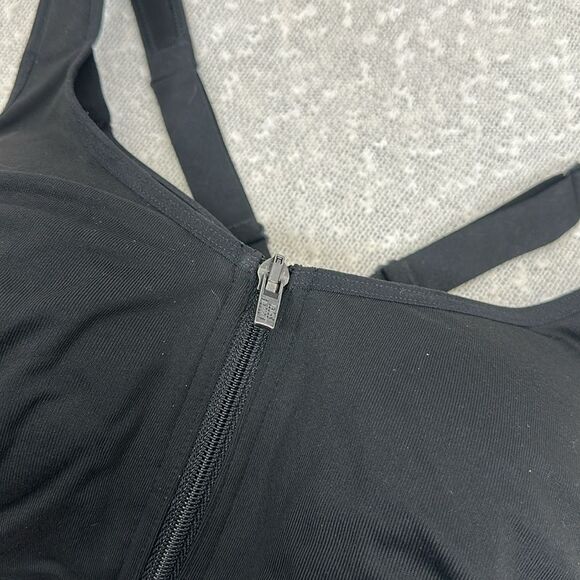 KNOCK-OUT BY VICTORI'S SECRET Front Closure Sports Bra 36DD Max Support Black - Picture 2 of 10